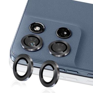 Imagem de Luchantle 2 conjuntos para Motorola Moto G 5G 2026 protetor de lente de câmera, vidro temperado 9H, acessórios de decoração de anel de metal (preto)