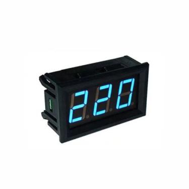 Imagem de Voltimetro Digital Led Colorido Ac Ca 110v 220v 380v - BoosEletric, Az