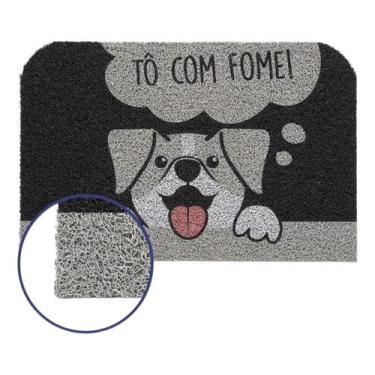 Imagem de Tapete De Entrada Capacho Pet 40cm X 60cm Cachorro Gato Entrada Vinil 