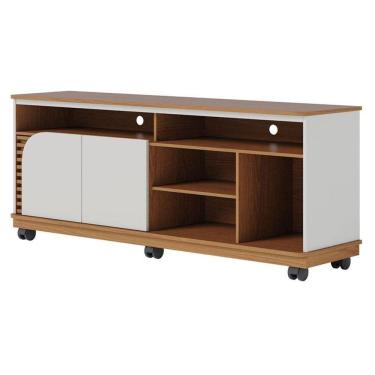 Imagem de Rack Bancada Ambiente Jurerê 1.5 Freijó Off White Matte - Colibri