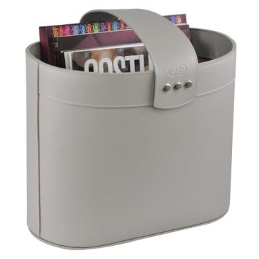 Imagem de Porta Revista / Revisteiro LUX em Couro (Bone)