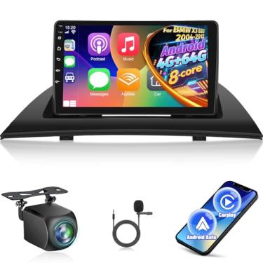 Imagem de [4+64] Rádio automotivo Qualcomm 8 núcleos para BMW X3 E83 2004-2012, Volxcereo 22.9 cm Android Touchscreen estéreo com Carplay/Android Auto, navegação GPS, WiFi, Bluetooth 5.0, SWC, design de