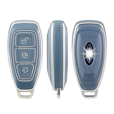 Imagem de Nova capa para chave inteligente de carro TPU para Ford Focus 3 4 ST Mondeo MK3 MK4 Fiesta Fusion Kuga Ecosport Protect Fob Acessórios