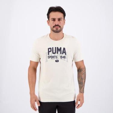 Imagem de Camiseta Puma Graphics Varsity Off White, GG