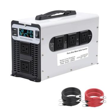 Imagem de 60V to 110V 50HZ,Inversor de Onda Senoidal Pura de Alta Eficiência 72V para 230V DC 12V 24V 48V 60V 72V para 110V 230V Conversor AC para Casa, RV, Camião, Energia Solar Off-Grid 3000W