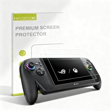 Imagem de HAOLOCM 2 Pack Screen Protector for ROG Ally X, Anti-Glare & Anti-Scratch, FHD Clear Tempered Glass, Bubble-Free Easy Installation, Smooth Silky Touch, Essential Accessories for ASUS ROG Ally X (2025)