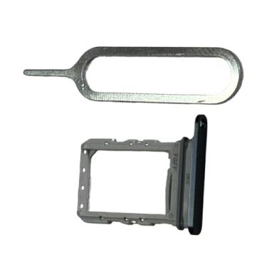 Imagem de zhxchzhi Suporte de bandeja de cartão SIM duplo OEM + pino compatível com Samsung Galaxy Z Flip 7 FE SM-F761U peças pretas