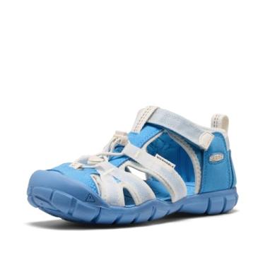 Imagem de KEEN Sandália infantil unissex Seacamp 2 CNX fechada, Azul celeste/branco estrela, 17
