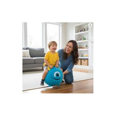 Imagem de Malucos Bola de Pelúcia Inflável, Rosa, 45cm Diâmetro, Material Macio, com Bomba de Ar, para Crianças, Decorativa