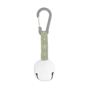 Imagem de predolo Chaveiro com Sino de Urso, Proteção, Portátil, Essencial para Caminhadas, com Mosquetão para Ciclismo, Escalada, Pesca E Esqui, branco