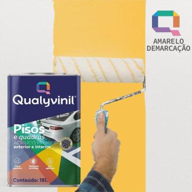 Imagem de Tinta Acrilica Premium Extra Pisos e Quadras Lata 18lts- Cores Qualyvi