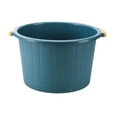 Imagem de Zialofi Bacia Portátil Do Banho Do Pé, Bacia Do Banho de Imersão Do Pé com Punhos, Cubeta Do Pé para Pés Rachados Secos Spa Do Pé, Azul escuro