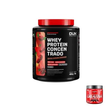 Imagem de Kit Whey Protein Concentrado Halloween 450g Pirulito de Cereja + Creatina Hardcore 300g