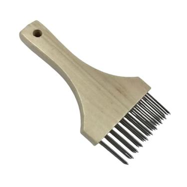 Imagem de Ioensy Amaciador de carne manual com pontas de aço inoxidável, prático e, ideal para carne de porco, bovina, bife e peixe, Branco