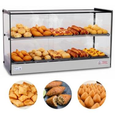 Imagem de Estufa Para Salgados Quadrada Dupla 10 Bandejas EVR BC Titã, 220V