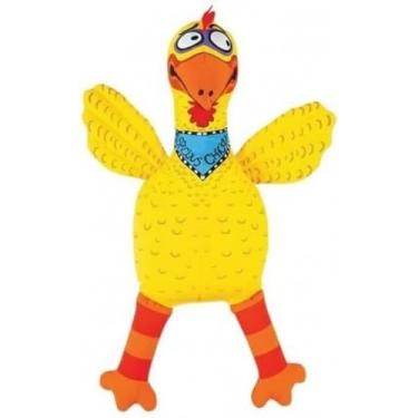 Imagem de Brinquedo Pet - Galinha de Pelúcia com Apito - P/Cães e Gatos