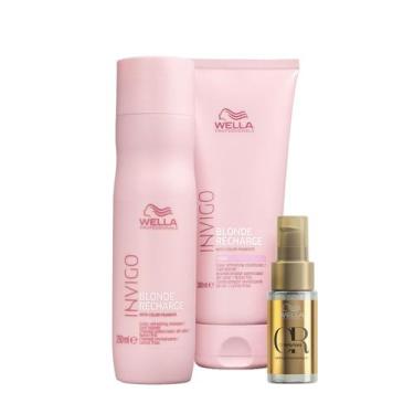 Imagem de Wella Professionals Blonde Recharge - Shampoo 250ml+Condicionador 200m