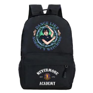 Imagem de Mochila escolar às quartas-feiras para crianças B Anime Poliéster 30x12x42cm