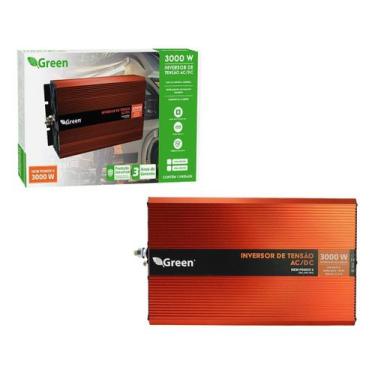 Imagem de Inversor Conversor De Tensão 3000W 12V 220V Tomada Com Usb - Green