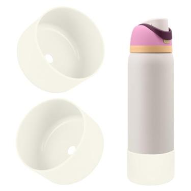 Imagem de BKBY 2 peças de bota de silicone para garrafa de água, compatível com Owala 680 g 947 g 1,134 g, capa protetora antiarranhões e antiamassados sem ruído para garrafas de água FreeSip/Twist/Flip