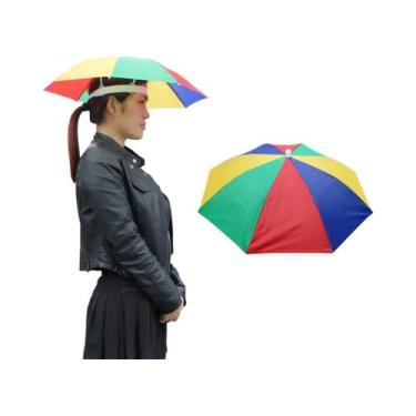 Imagem de Chapéu De Pesca Portátil Unissex Anti-Chuva Com Guarda-Chuva Para Espo