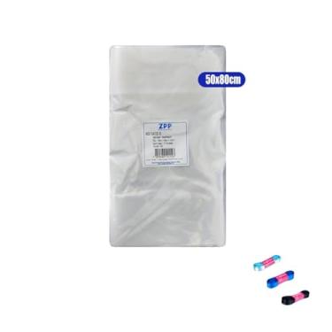 Imagem de Kit Saco BD Para Fardo 50x80cm Sanfonado C/100 E Fita Cetim 15mmx10mts