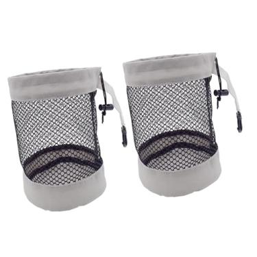 Imagem de Generic Conjunto de 2 Sacos de Rede para Bolas de Golfe em Malha, Ideais para Brinquedos, Academia, Natação, Viagens e Camping, S