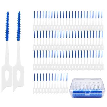 Imagem de Duozhenzhu 220 escovas interdentais de uso duplo, palitos dentários de silicone macio, palitos de dente entre as gengivas, escova de fio dental para limpeza de fios ortodônticos, ferramenta de limpeza