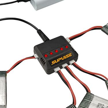 Imagem de SUPULSE Lipo Battery Charger DC 3.7V 1S 1 Cell RC Micro 5 Port Compact With LED Indicator Mini Size 5 in 1 USB