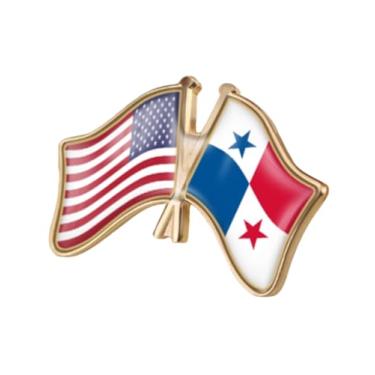 Imagem de QTAOEIONG Bandeiras dos Estados Unidos, EUA, América, EUA e muitos outros países, broche de liga de amizade com cruz, 1.3x0.9inch/32x23mm, Metal, Sem Pedra Preciosa