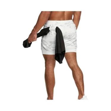 Imagem de Shorts de Corrida Masculino 2 em 1 - Ideal para Verão, Treino e Fitnes