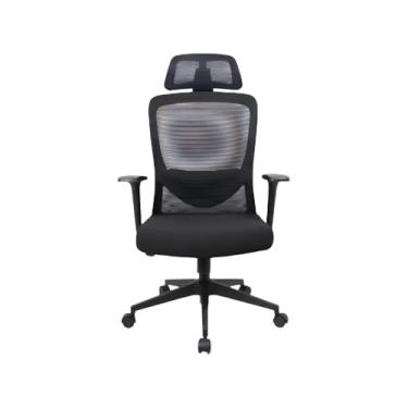 Imagem de Cadeira de Escritório Presidente Titan Ergonômica com Encosto de Cabeça Ajustável em Tela Mesh