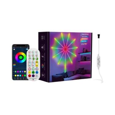 Imagem de Fita De LED RGB Com Controle De Som, Efeito De Fogos De Artifício, Kit