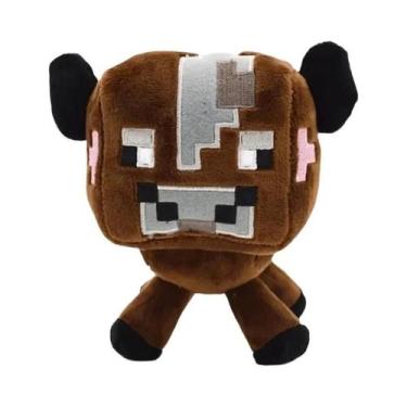 Imagem de Brinquedos De Pelúcia De Vaca Marrom Para Crianças, Animais De Pelúcia