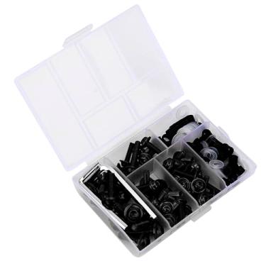 Imagem de SPYMINNPOO Boltos de Carenagem de Alumínio Billet Kit de Parafusos de Carenagem de Motocicletas 158pcs Parafusos de Universal Com Hardware Completo para o Pára - Traseiro Frente do Meio Frente