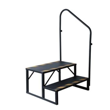 Imagem de Degrau para banheira de hidromassagem, capacidade de 181 kg, degrau lateral, 2 degraus, degrau de spa, 61 cm, escada, suporte para escada, escada de piscina