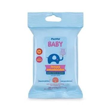 Imagem de Lenço Umedecido Com Soro Fisiológico Para Nariz E Rosto Panvel Baby 20 Unidades