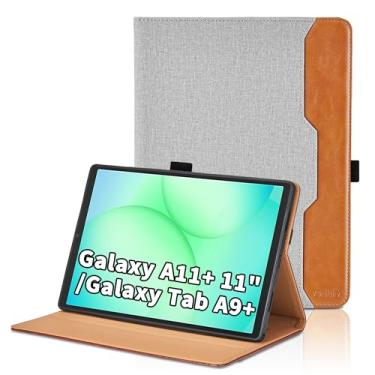 Imagem de Oduio Capa para Samsung Galaxy Tab A11 Plus 2025/ A9 Plus 2023 de 11 polegadas (SM-X236B/SM-X210/X215/X216) - Capa fólio de couro PU com suporte de mão e bolso, capa para tablet inteligente despertar