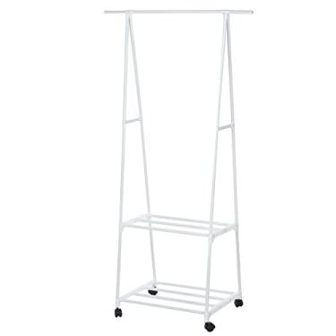 Imagem de Cabide de roupas multifuncional, cabide de armazenamento, cabideiro, para casa, removível, pendurar com rodas, suporte de secagem, rack de secagem/lavanderia (cor: dourado) (ouro)