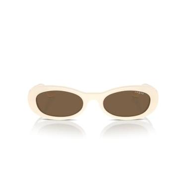 Imagem de Óculos de Sol Vogue Eyewear 0VO5582S 316773 Tam 53 / Branco - Lentes Marrom