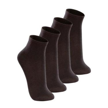 Imagem de Kit com 4 Pares de Meias Cano Médio Lupo 4200-088, Preto