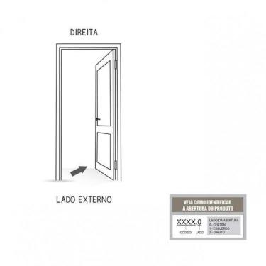 Imagem de Porta de Aço Giro com Vidro E Grade Lucasa Facilità 215cmx90cm Branco