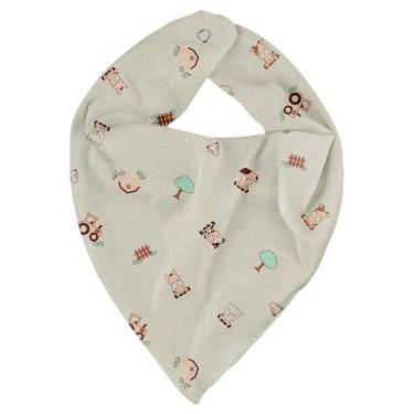 Imagem de Babador Bandana em Malha para Bebê 22 cm x 28 cm Bublim