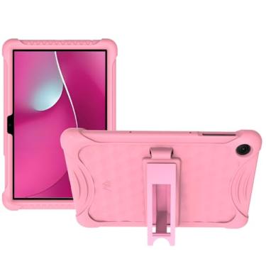 Imagem de Transwon Capa infantil para REVVL TAB 2 modelo 9185W 2025 lançado 10,1 polegadas - rosa