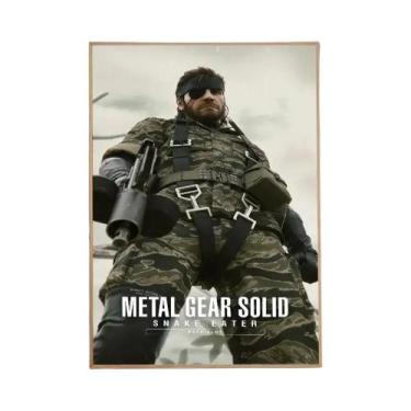Imagem de Pôster De Arte Da Série Metal Gear Solid Em Papel Kraft Branco, Decora