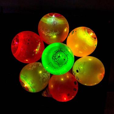 Imagem de Balões de iluminação LED 100 unidades para decoração de sala de casamento