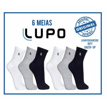 Imagem de Meias Lupo - Kit 6 Pares Meia Esportivas Lupo Cano Medio Ref.3245, 2, 