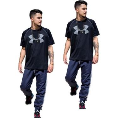 Imagem de Kit 2 Calças Jogger Skinny Punho Na Barra Tactel R 417 - J94 Confecçõe