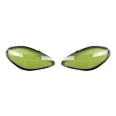 Imagem de Compatível com porsche macan 2018-2023 esquerda direita transparente farol lente capa farol abajur cabeça lâmpada escudo de vidro(Ordinary A Piar)