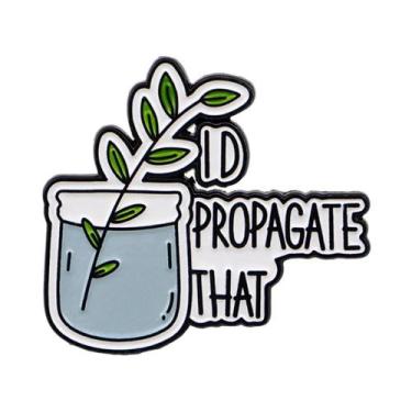 Imagem de Broches De Esmalte Com Tema De Plantas, Distintivos De Citações, Joias